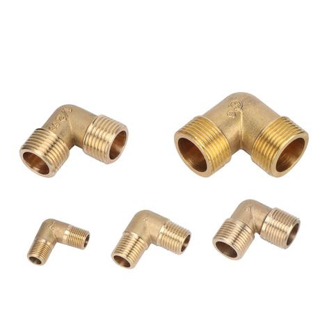 Brass Tube Fitting Adapter 90 Degree 1/8