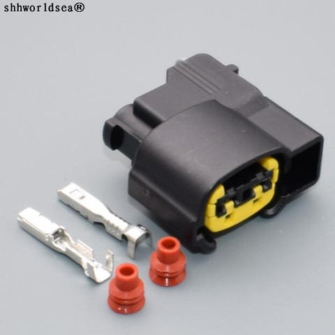 shhworldsea 2 Pin 49093-0211 Automotive Ignition Coil Plug Horn Socket Female Connector For KIA HYUNDAI ► Photo 1/4