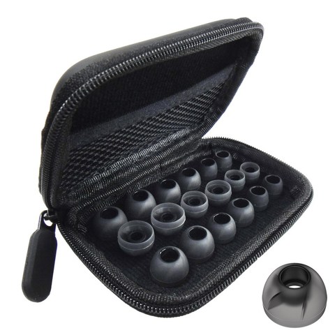 Tennmak Replacement Whirlwind Turbo Eartips Earbuds Silicone Earpads Ear Tips Set & Earphone Carrying Case ► Photo 1/5