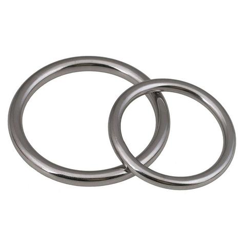 Heavy Duty Welded Round Rings Smooth Solid O Ring 304 Stainless Steel For Rigging Marine Boat Hammock Yoga Hanging Ring M3-M10 ► Photo 1/6