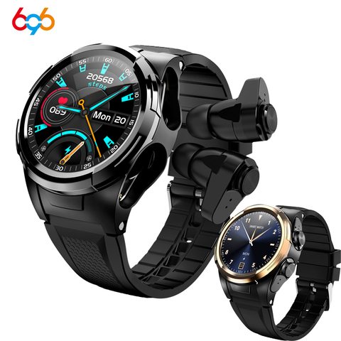 696 Smart Watch Men Bluetooth Earphones Body Temperature  Thermometer Full Touch Screen Sport Smartwatch Smart S201 Wristband ► Photo 1/6