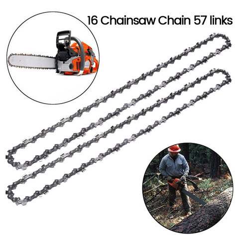 2pcs 16 Inch Chainsaw Chain Bar Pitch 3/8