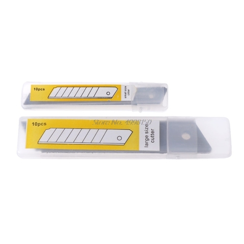 10 Pcs Box Cutter Letter Opener Snap off Replacement Blades 9/18mm Utility Knife Blades Dropship ► Photo 1/6