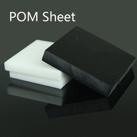 Black/White POM  Sheet Board Hard Plastic Polyoxymethylene Plate Thickness 5 6 8 10 Mm CNC Model Board DIY Raw Material ► Photo 1/5