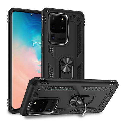 Shockproof Armor Kickstand Case For Samsung Galaxy Note 10 Lite S8 S9 S10 E 5G S20 Plus Ultra Finger Magnetic Ring Holder Cover ► Photo 1/6