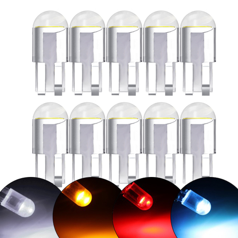 10 PCS T10 W5W Bulb LED COB Car Signal Light 12V 7000K Auto Interior Dome side Door Wedge side Clearance License Plate Lamps ► Photo 1/6