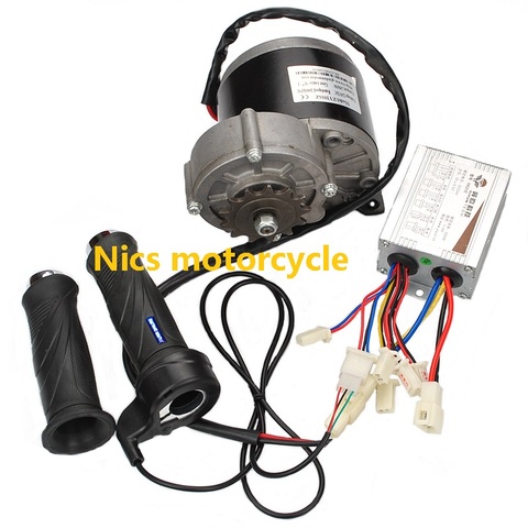 24V350W bicycle modification motor + controller + speed control for mini electric scooter children 4 wheel ATV ► Photo 1/3