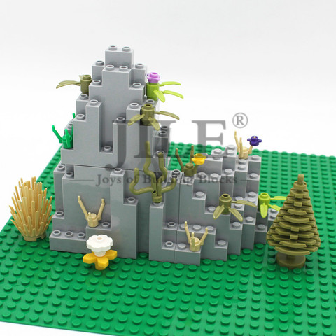 Moc Rock Panel Rockery Mountain DIY City Street View Bulk Building Blocks Bricks Set Compatible with Assembles Particles Toys ► Photo 1/6