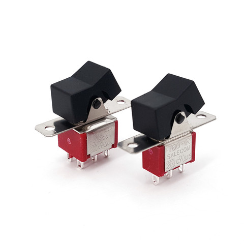 SH T80-R R11 Series Straight Type Panel Mount Mini Rocker Switch 3A/250VAC 5A/125VAC ► Photo 1/6
