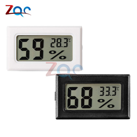 Mini LCD Digital Temperature Humidity Meter Thermometer Hygrometer -50 -70℃ 0-100%RH Gauge Temperature Sensor Humidity Indoor ► Photo 1/6