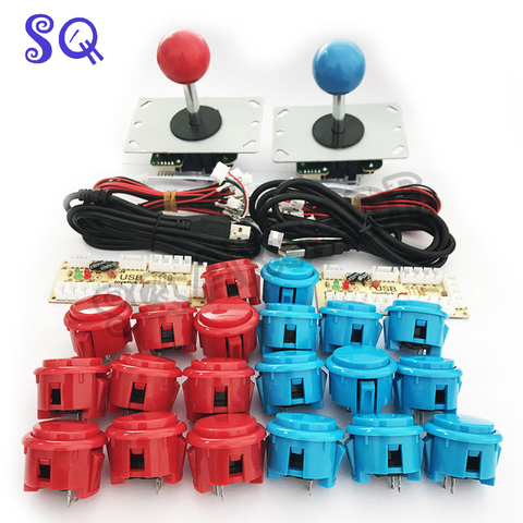 Arcade Parts Diy Kit USB Zero Delay Encoder Control Board to PC 5pin Joystick 30mm Copy Sanwa Push Button 2.8mm Cable Mame Game ► Photo 1/6