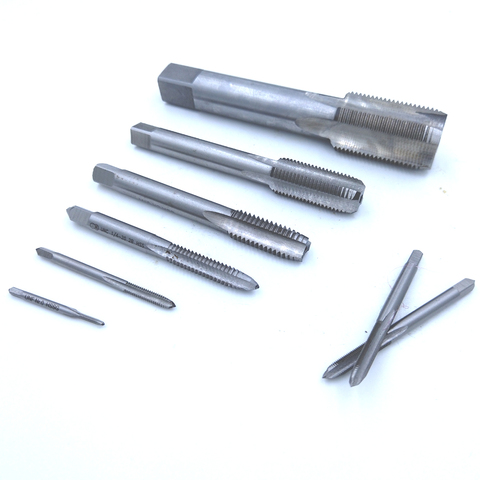 1Pc 5/16 - 18 20 24 27 28 32 36 40 UNC UN UNF UNS HSS Right Hand US Tap TPI Threading Tools For Mold Machining 5/16