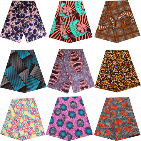 Africa Ankara Prints Batik Pagne Wax Fabric African Dress Craft DIY Sewing Textile 100% Polyester High Quality Nigeria Tissu ► Photo 1/6
