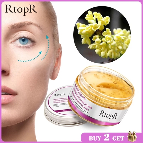 40Pcs/Box Eye Mask Mango Golden Osmanthus Bright And Nourishing  Skin Care Anti-Puffiness Dark Circle Anti-Aging Treatment Mask ► Photo 1/6