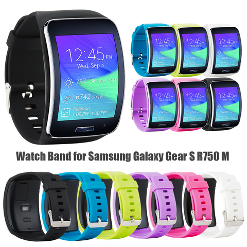 Sport Strap for Samsung Galaxy Gear S R750 M  Silicone Wristbands Replacement Band for Samsung R750 Bracelet Accessory ► Photo 1/6