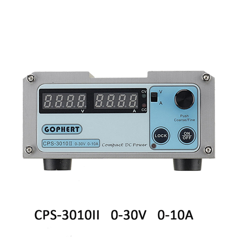 Gophert CPS-3010II 110V/220VAC to 30V 10A Mini DC Adjustable Digital Switching Power Supply CPS-3010 0-30V 0-10A Transformer PSU ► Photo 1/1