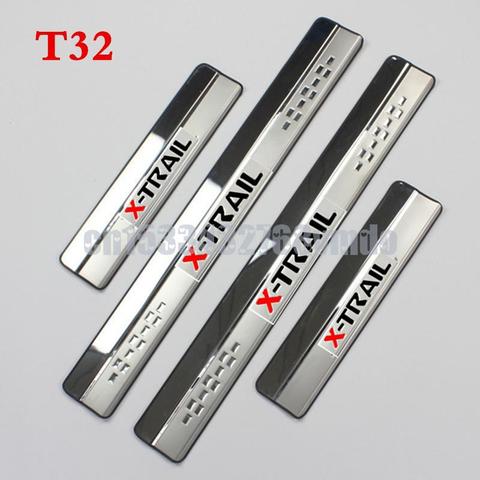 For Nissan X-Trail X Trail XTrail T32 T31 2008-2022 Stainless Door Sills Kick Plates Protector Car Styling Accessories ► Photo 1/5