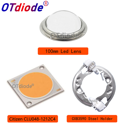 Citizen COB Series Version6 CLU048 1212 ideal holder heatsink Meanwell driver 100mm glass lens replace CXB3590 Grow led Diode ► Photo 1/6