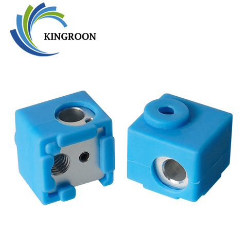 KingRoon E3D V5 J-head Heating Block Extruder Part Aluminum HotEnd V5 Heat Block 16*16*12mm silicon case cover 3D Printers Parts ► Photo 1/6