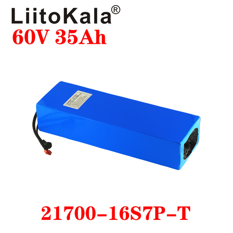 LiitoKala 60V 35ah electric scooter bateria 60V 35AH Electric Bicycle Lithium Battery Scooter 60V 1000W 2000W ebike battery ► Photo 1/2