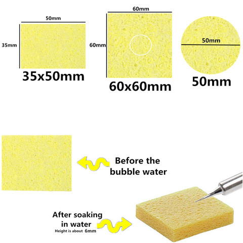 Heatstable Thick Soldering Iron Cleaning Replacement High Temperature Resistant Sponges Welding Accessories Cleaning cotton Clea ► Photo 1/5