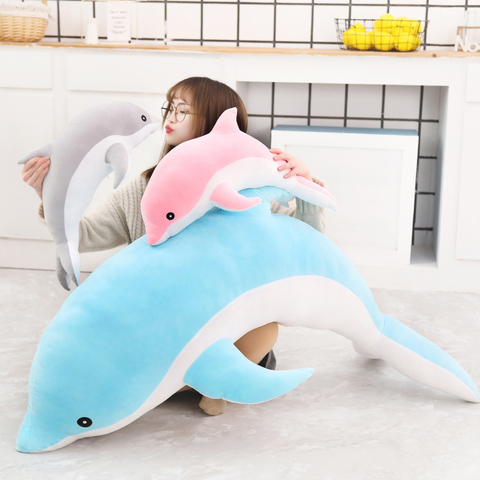 30CM kawaii Dolphin Plush Toys Lovely Stuffed Soft Animal Pillow Dolls for Children Girls Sleeping Cushion Finger Gift ► Photo 1/6