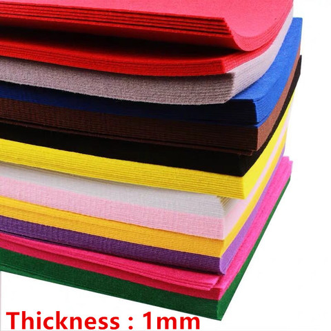 10pc 30*30cm DIY Handmade Nonwoven Felt Fabric Polyester Flowers Cloth Needlework Needle Sewing Craft Toy Dolls Felts Decor Home ► Photo 1/6