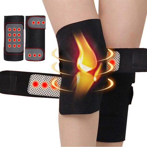 1 Pair Adjustable Health Care Tourmaline Self Heating Knee Pad Magnetic Therapy Knee Protective Belt Relieve Leg Pain ► Photo 1/6