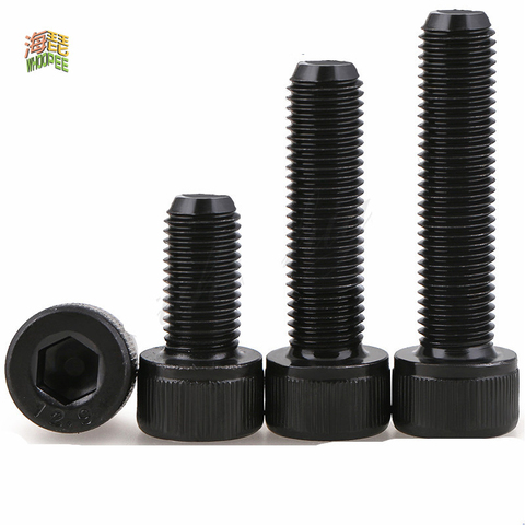 5-50pcs Hexagon Hex Socket Cup Head Screw Bolts  M1.6 M2 M2.5 M3 M4 M5 M6 M8 M10 12.9 Grade Carbon Steel Allen Screw Din912 ► Photo 1/2