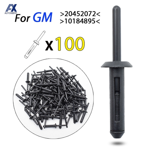 100PCS Rivet Clip Car Body Retainer Bumper Fender Liner Fasteners Kit For Chrysler 300 Jeep Wrangler JK Ford Dodge Avenger ► Photo 1/6