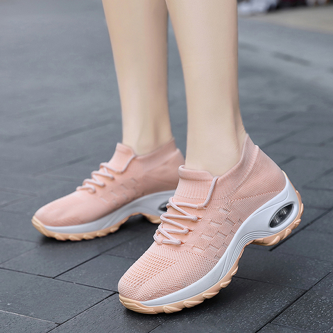 New Platform Sneakers Women Shoes Breathable Casual Shoes Woman Fashion Height Increasing Ladies Shoes Zapatos De Mujer ► Photo 1/6