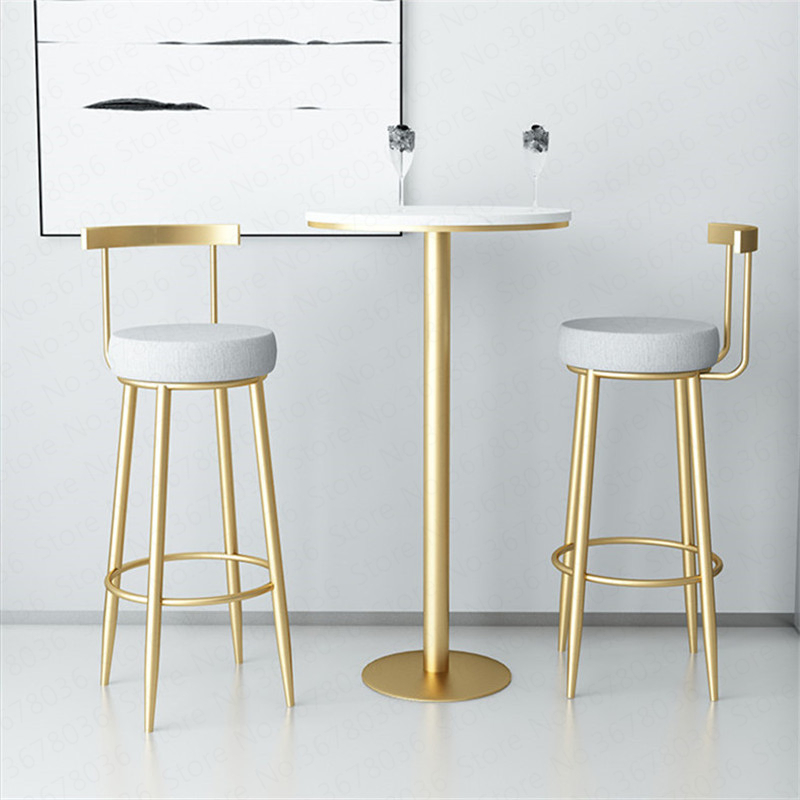 Golden Nordic Bar Stools Cashier, Bar And Bar Stools For Home