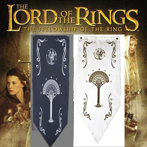 35x90cm 46x150cm Lord Ring House Banner Stark Map Flag Wall Magic KTV Bar Home School Cosplay Party Gift Decor Black ► Photo 1/6