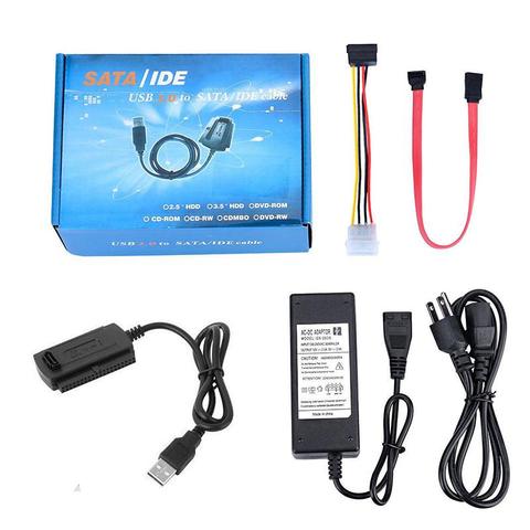 SATA/PATA/IDE to USB 2.0 Adapter Converter Cable for Hard Drive Disk 2.5