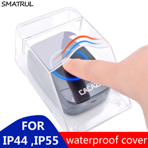 SMATRUL Waterproof Cover For Wireless Doorbell Smart Door Bell Ring Chime Button Transmitter Launchers Heavy Rain Snow CACAZI ► Photo 1/6