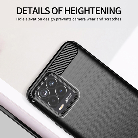 For Realme 8 Pro Fiber Carbon Case for Realme 8 Case Coque Capa Funda Soft Silicone Cover for Realme 8 8 Pro Realme C21 C17 C11 ► Photo 1/6
