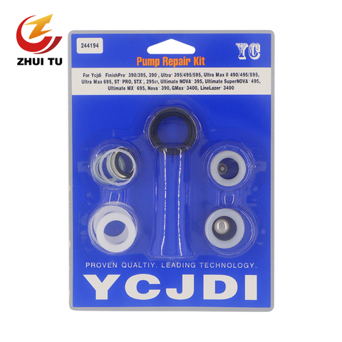 ZHUI TU Airless Sprayer Filter Pump Plunger Rod 390 395 490 495 595 Seal Gasket For PC Series Seal Ring Maintenance Kit ► Photo 1/6