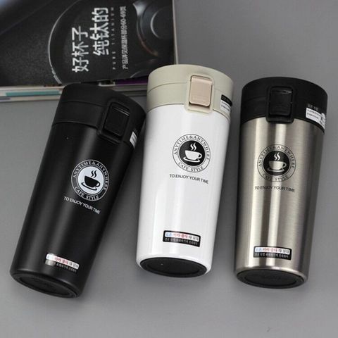 HOT Premium Travel Coffee Mug Stainless Steel Thermos Tumbler Cups Vacuum Flask thermo Water Bottle Tea Mug Thermocup ► Photo 1/6