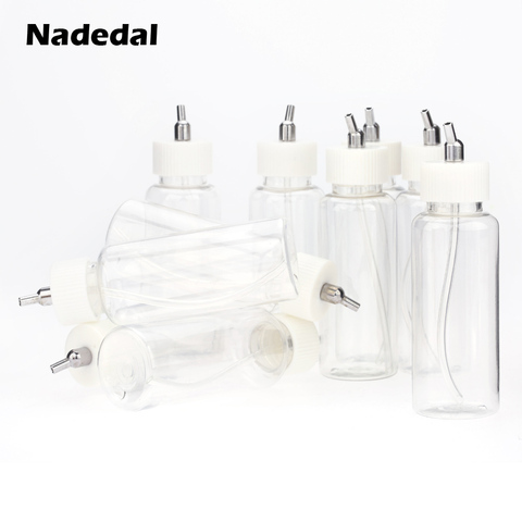 10PCS 100cc Plastic Airbrush Jars Dual-Action Siphon Feed Air Brush Bottles Pot Lid Adapter Airbrushing Accessories Paint Bottle ► Photo 1/1