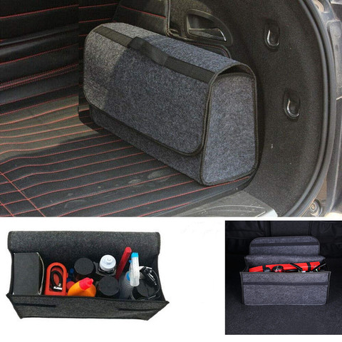 Car Storage Travel Bag Soft Woolen Felt Car Trunk Organizer Car Storage Box Bag Fireproof Stowing Tidying Package Blanket Tool ► Photo 1/6