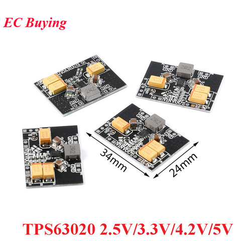 TPS63020 Automatic Buck-boost Step up Down Power Supply Module 2.5V 3.3V 4.2V 5V Lithium Battery Low Ripple Voltage Converter ► Photo 1/5