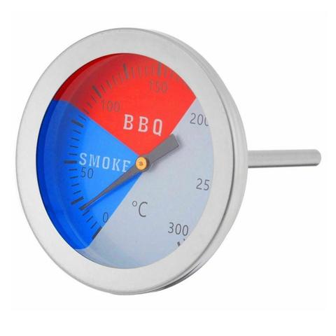 Stainless Steel Barbecue 300 Degrees Thermometer Bbq Smoke Grill Oven Temperature Gauge Outdoor Camp Tool ► Photo 1/6