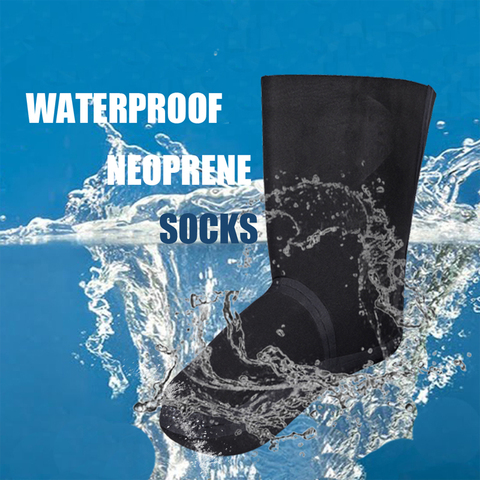 A Pair 2mm Neoprene Drysuit Boot Waterproof Waders Socks Warm Stockingfoot Snorkeling, Wakeboarding,kayaking,Canoeing,Sailing ► Photo 1/6