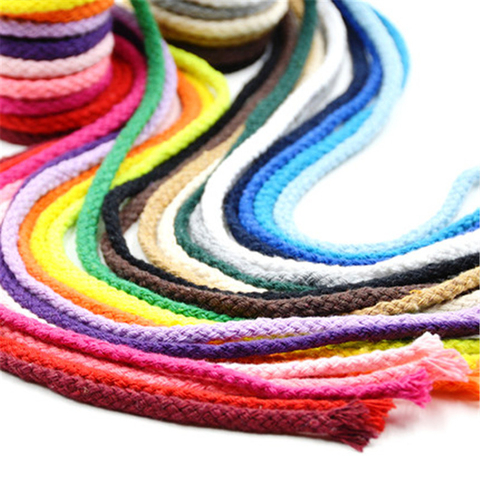 5mm Cotton Cord Eco-Friendly Twisted Rope High Tenacity Thread DIY Textile Craft Woven String Home Decoration Touw 4yards ► Photo 1/6