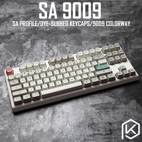 9009 colorway sa profile Dye Sub Keycap Set thick PBT plastic keyboard gh60 xd60 xd84 cospad tada68 rs96 zz96 87 104 660 ► Photo 1/5