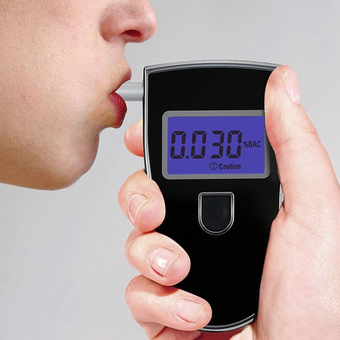 1PCS 2022 Professional Police Digital Breath Alcohol Tester Breathalyzer AT818 Handheld Backlight Digital alcohol Concentration ► Photo 1/1