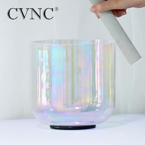 CVNC 432Hz 7'' 4 Octave Cosmic Light Chakra Clear Quartz Crystal Singing Bowl ► Photo 1/6