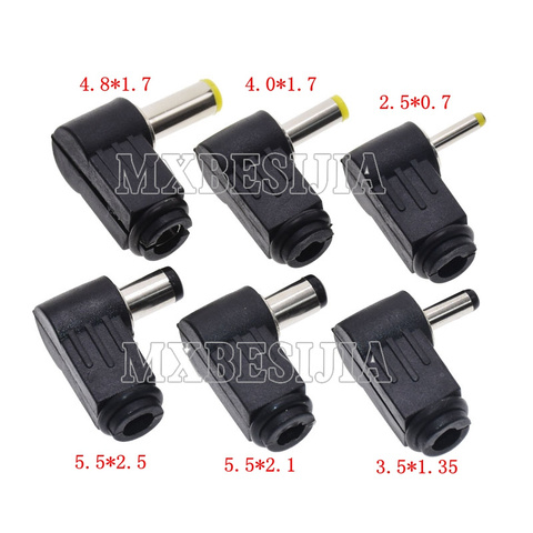 10Pcs DC plug 90-degree elbow 5.5* 2.1mm power plug 2.5*0.7 4.0*1.7 4.8*1.7 3.5*1.1 3.5*1.35 5.5*2.5 MM Welding line ► Photo 1/1