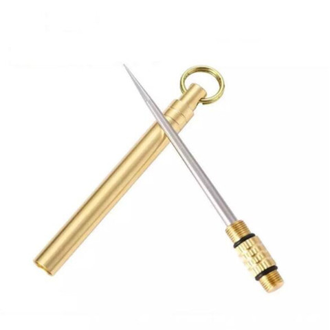 Titanium alloy toothpick Domestic outdoor toothpick fruit fork, camping tool, toothpick rack, titanium alloy portable toothpick, ► Photo 1/6