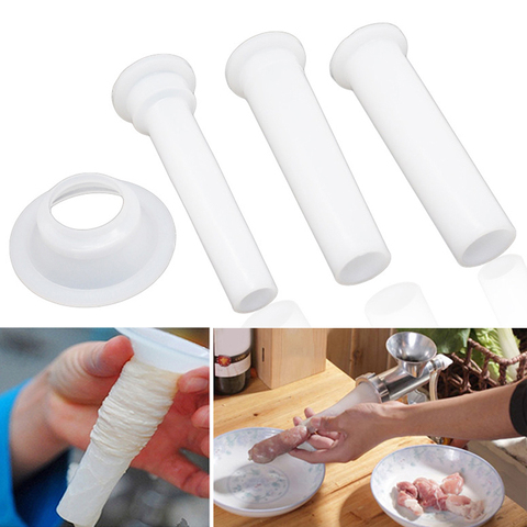 3pcs Meat Grinder Sausage Stuffer Filling Tubes Manual Sausage Stuffer Tools DIY Sausage Maker Funnels Nozzles Kitchen Gadges ► Photo 1/5